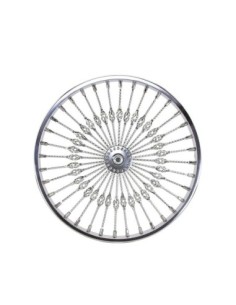 20 Steel Front Wheel Twisted Cage 36 Spoke 8gChrome 3/8...